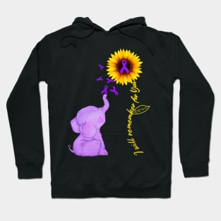 Sunflower Alzheimer Awareness shirt I Will Remember For You Gift Hoodie